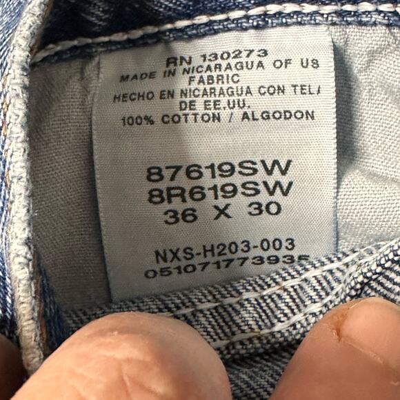 Men’s Vintage Rustler Denim Light Wash Relaxed Fit Tapered leg - Picture 4 of 4